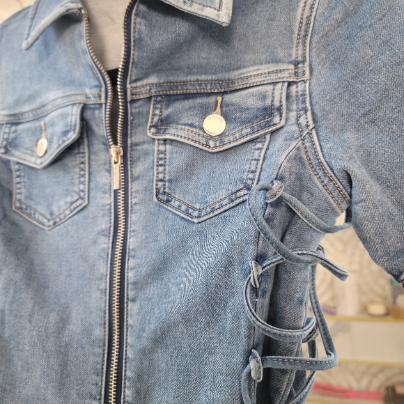 Bebe jean romper jumpsuit size 0 XS XXS NWT - Picture 6 of 6